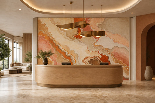 Watercolor Texture Wallpaper Painted Texture Removable Organic Texture Wall Decor
