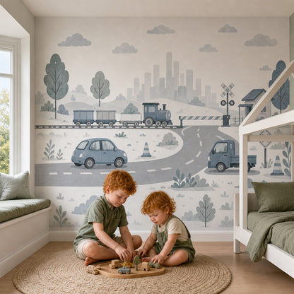 White Background Wallpaper Neutral Minimal Wall Mural