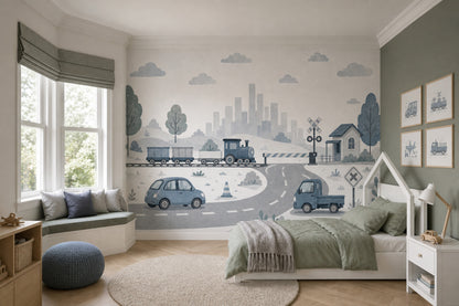 White Background Wallpaper Neutral Minimal Wall Mural