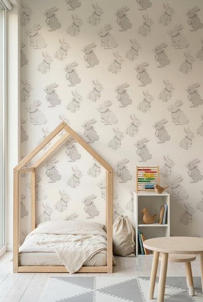 White Background Wallpaper Light Neutral Soft Minimal Decorative Mural