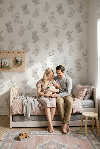 White Background Wallpaper Light Neutral Soft Minimal Decorative Mural