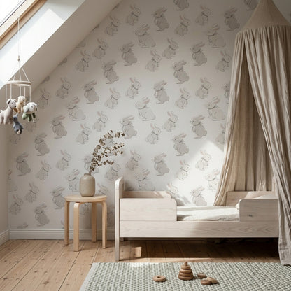 White Background Wallpaper Light Neutral Soft Minimal Decorative Mural