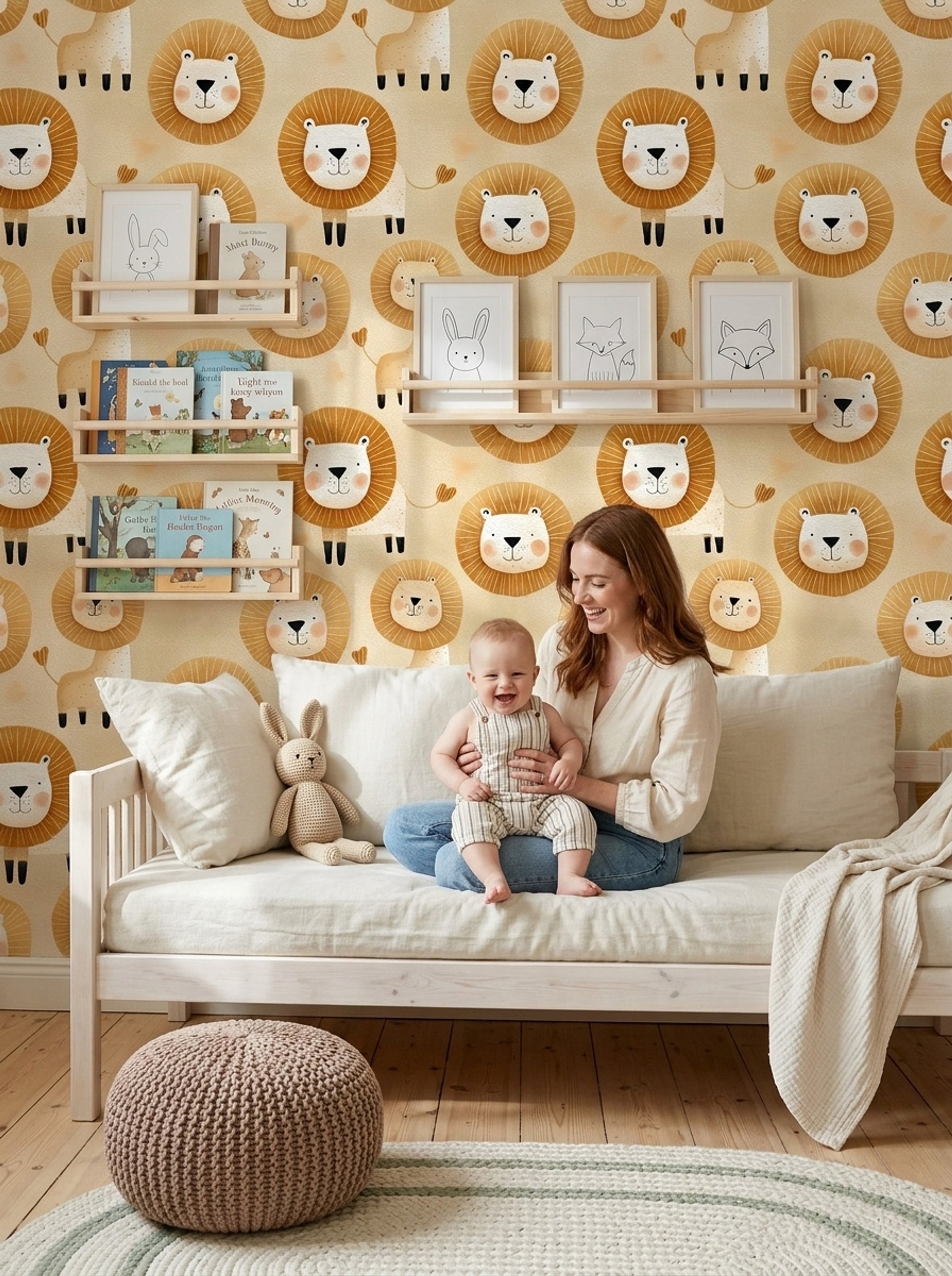 Paper Texture Wallpaper Nursery Kids Decorative Mural