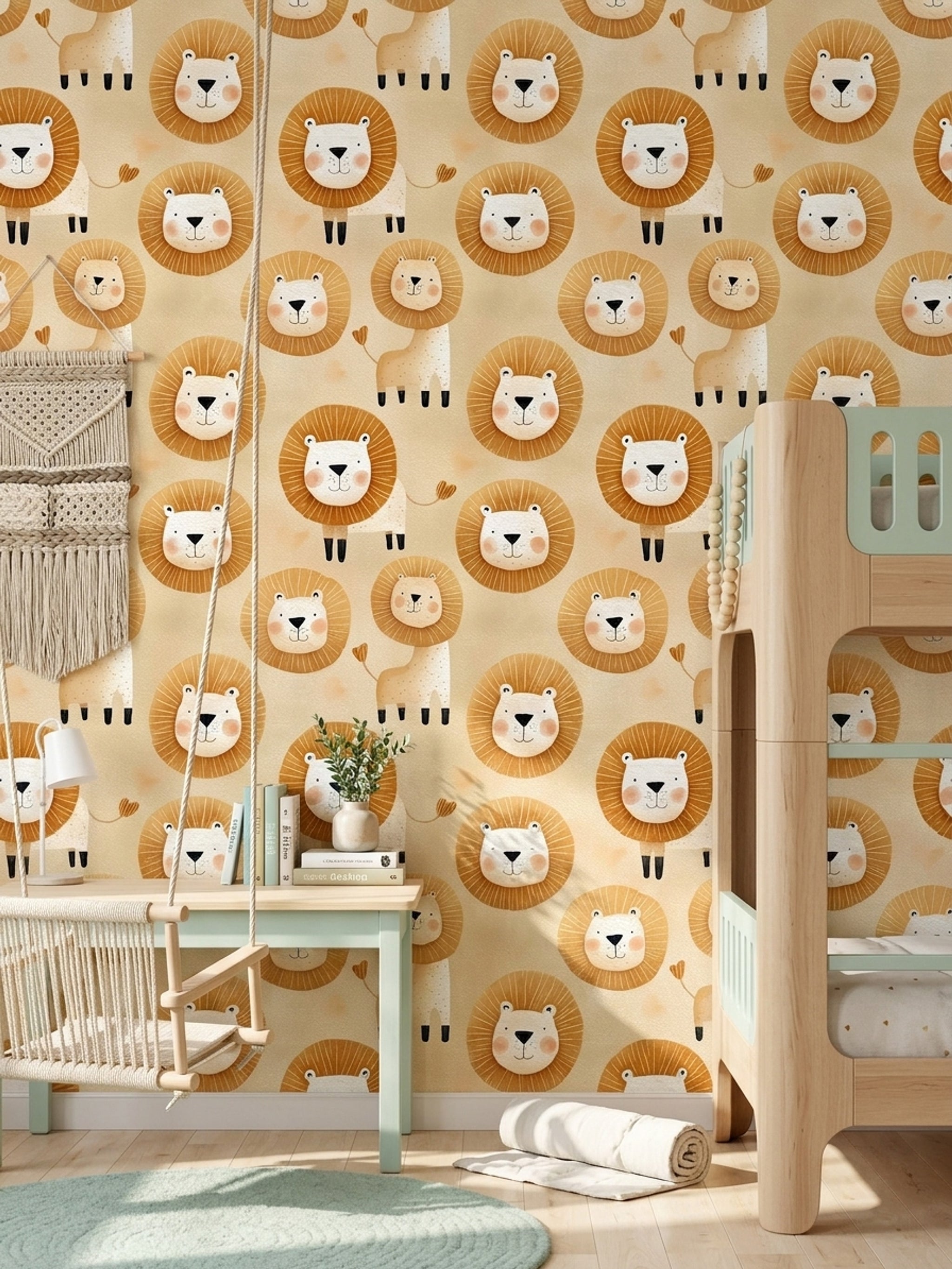 Paper Texture Wallpaper Nursery Kids Decorative Mural