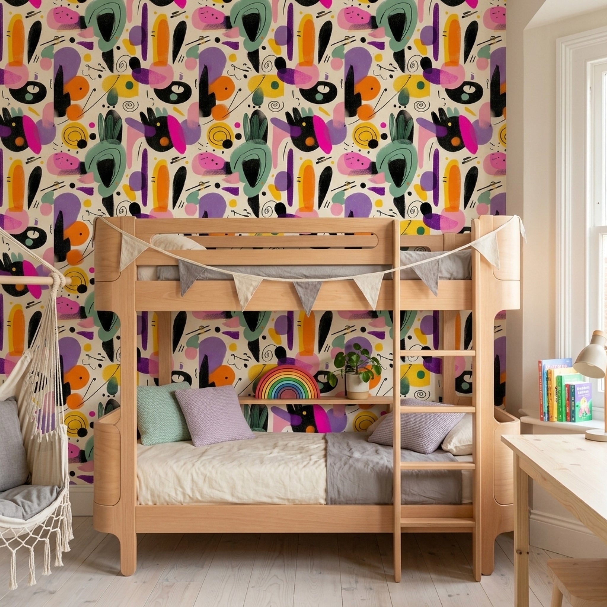 White Background Wallpaper Mid Century Modern White Background Decorative Mural