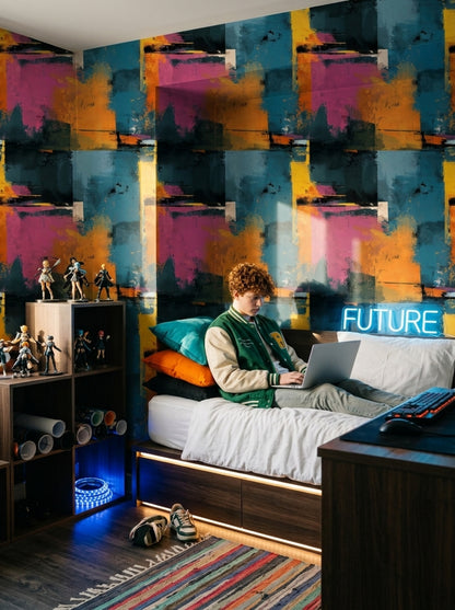 Mid Century Modern Wallpaper Retro Modern Decorative Mural