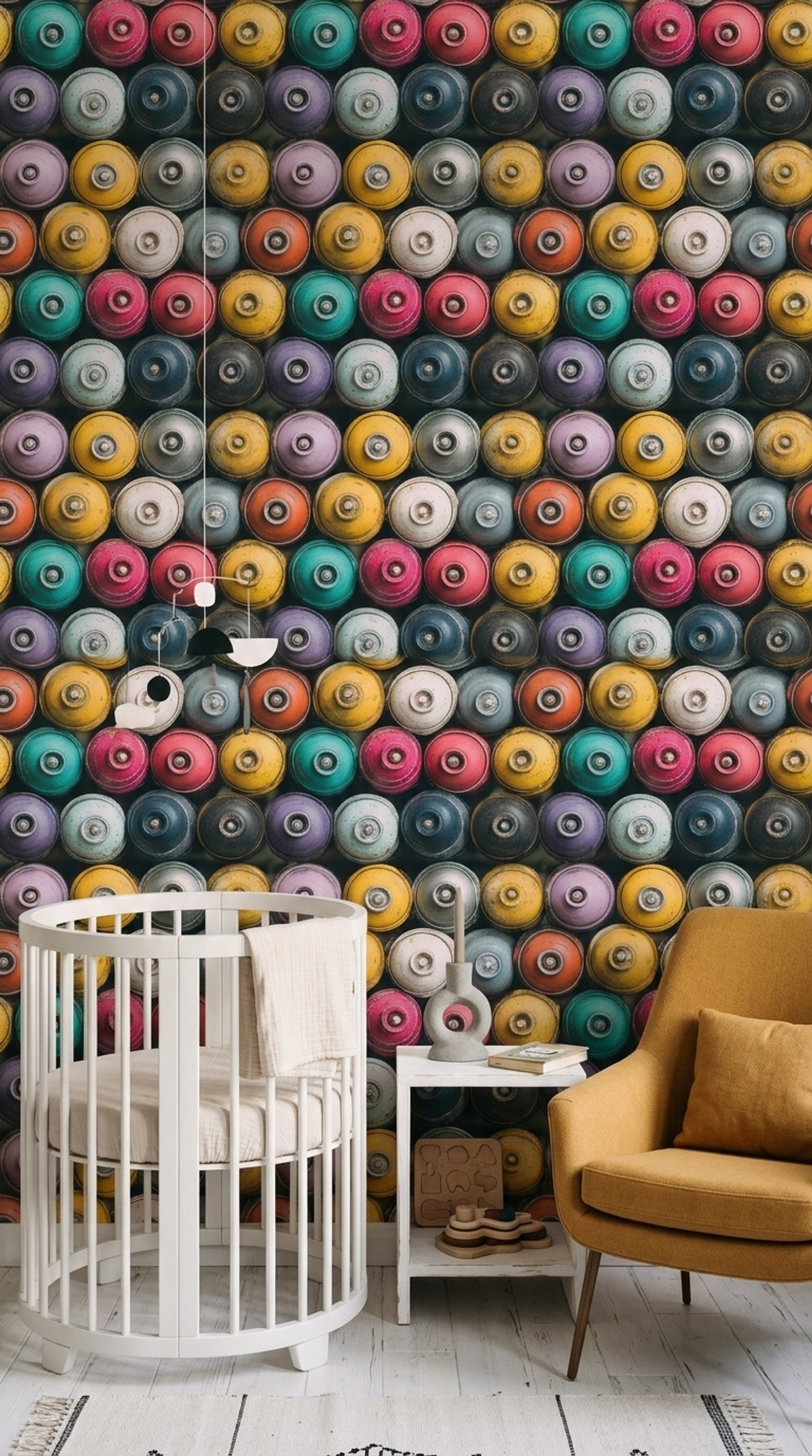 Grunge Texture Wallpaper Abstract Pattern Removable Wall Decor