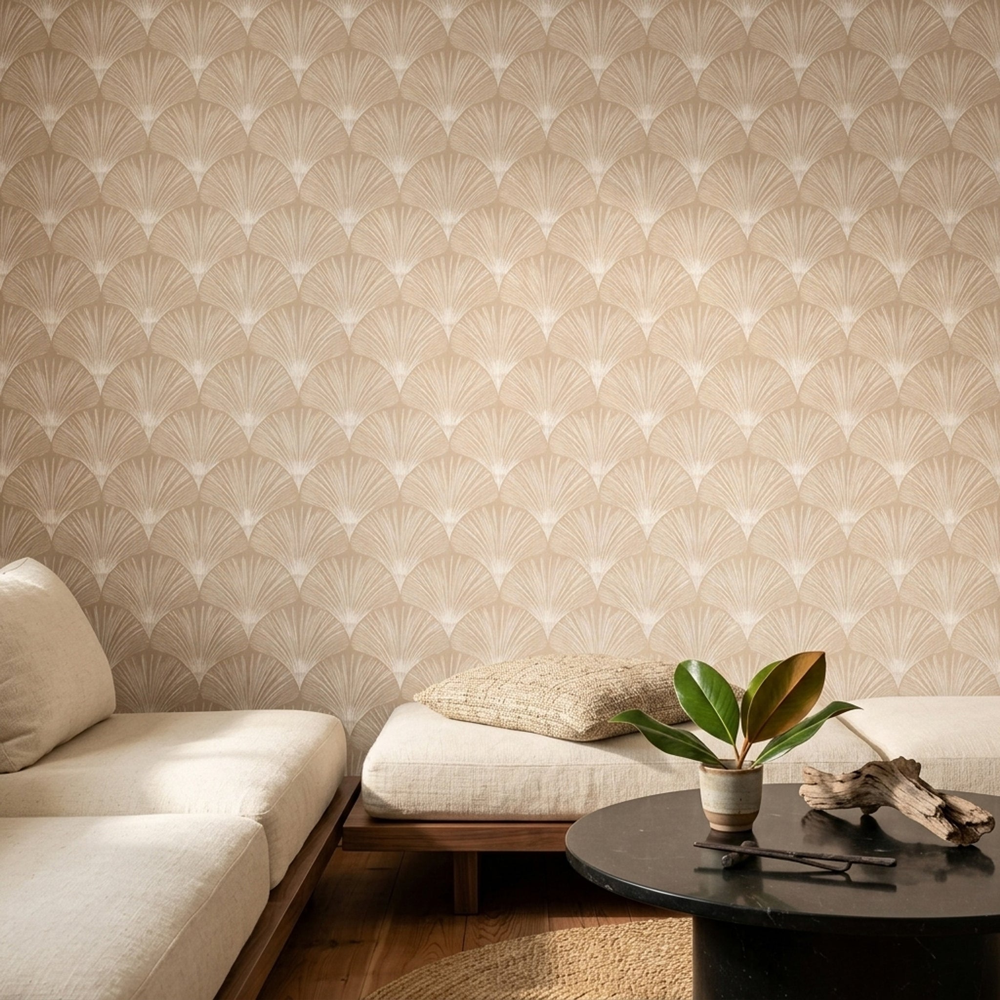 Background White Wallpaper Ivory Beige Removable Wall Decor