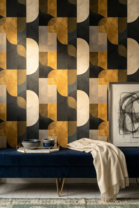 Mid Century Modern Wallpaper Retro Modern Decorative Mural