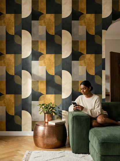 Mid Century Modern Wallpaper Retro Modern Decorative Mural