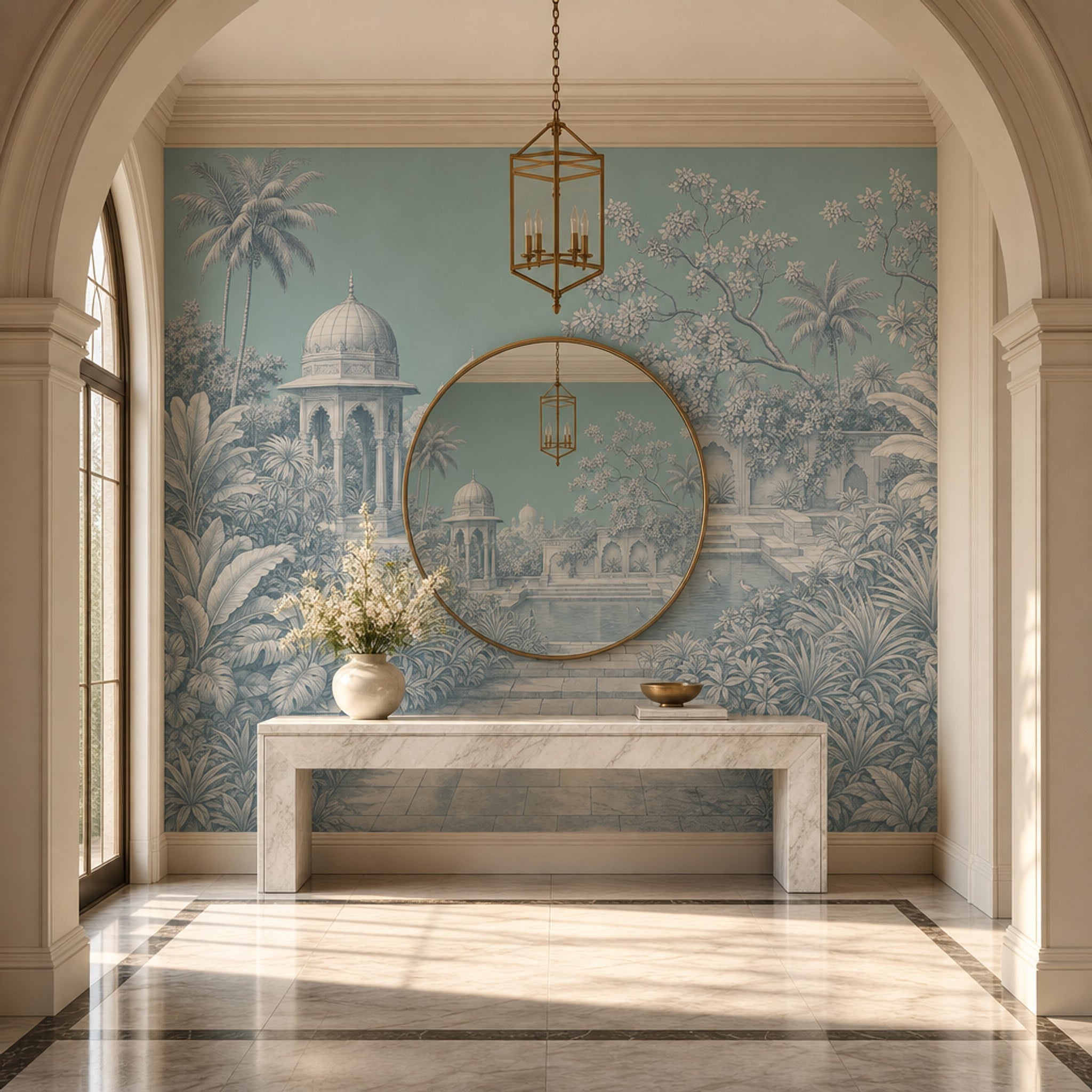 Walls Wallpaper Garden Walls Removable Architecture Wall Decor