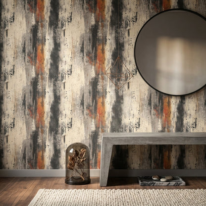 Grunge Texture Wallpaper Industrial Abstract Removable Wall Decor