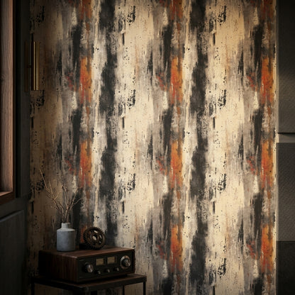 Grunge Texture Wallpaper Industrial Abstract Removable Wall Decor
