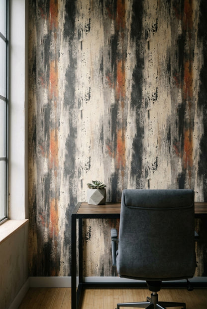 Grunge Texture Wallpaper Industrial Abstract Removable Wall Decor