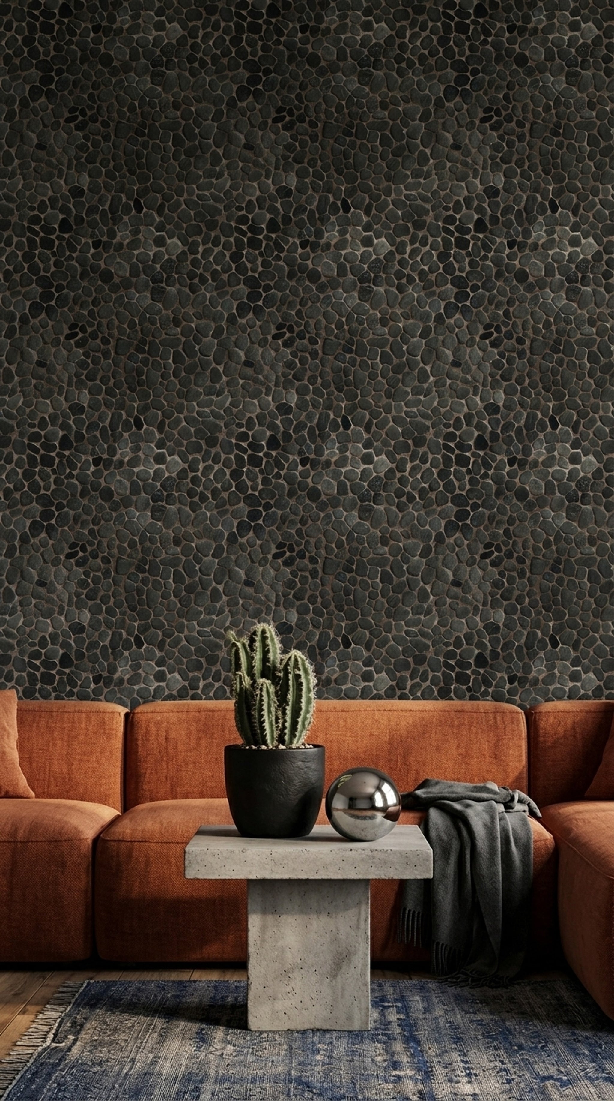 Stone Wall Wallpaper Rock Texture Natural Surface Removable Wall Decor