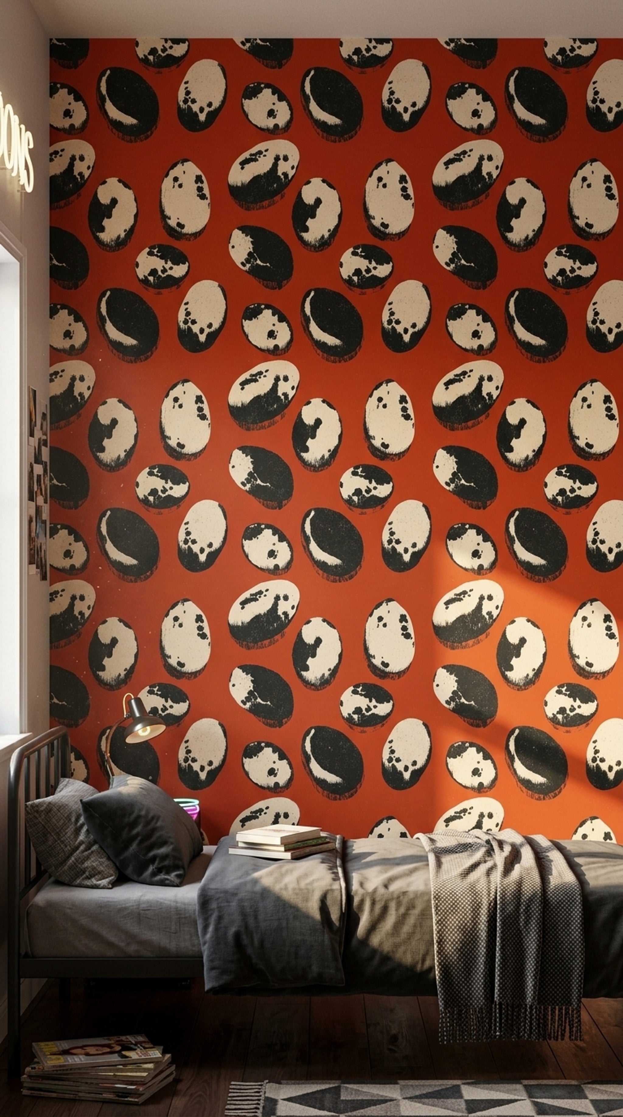 Mid Century Modern Wallpaper Retro Removable Geometric Wall Double Roll