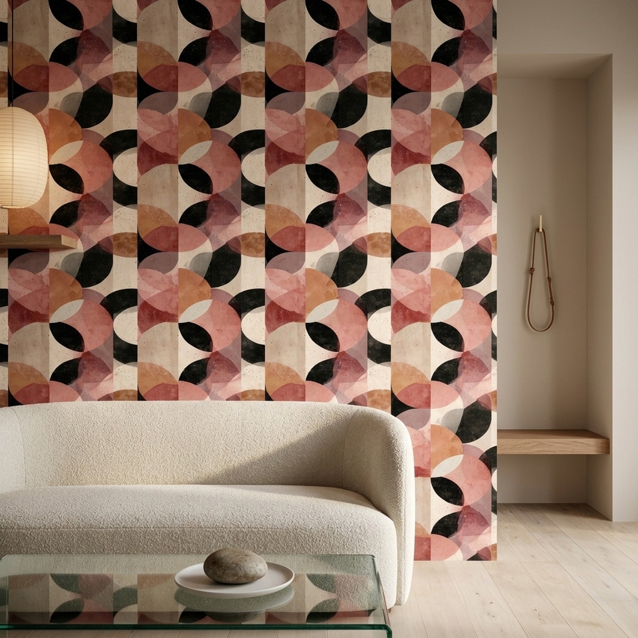 Mid Century Modern Wallpaper Grunge Texture Removable Wall Decor