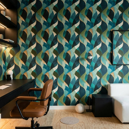 Mid Century Modern Wallpaper Modern Removable Contemporary Wall Double Roll