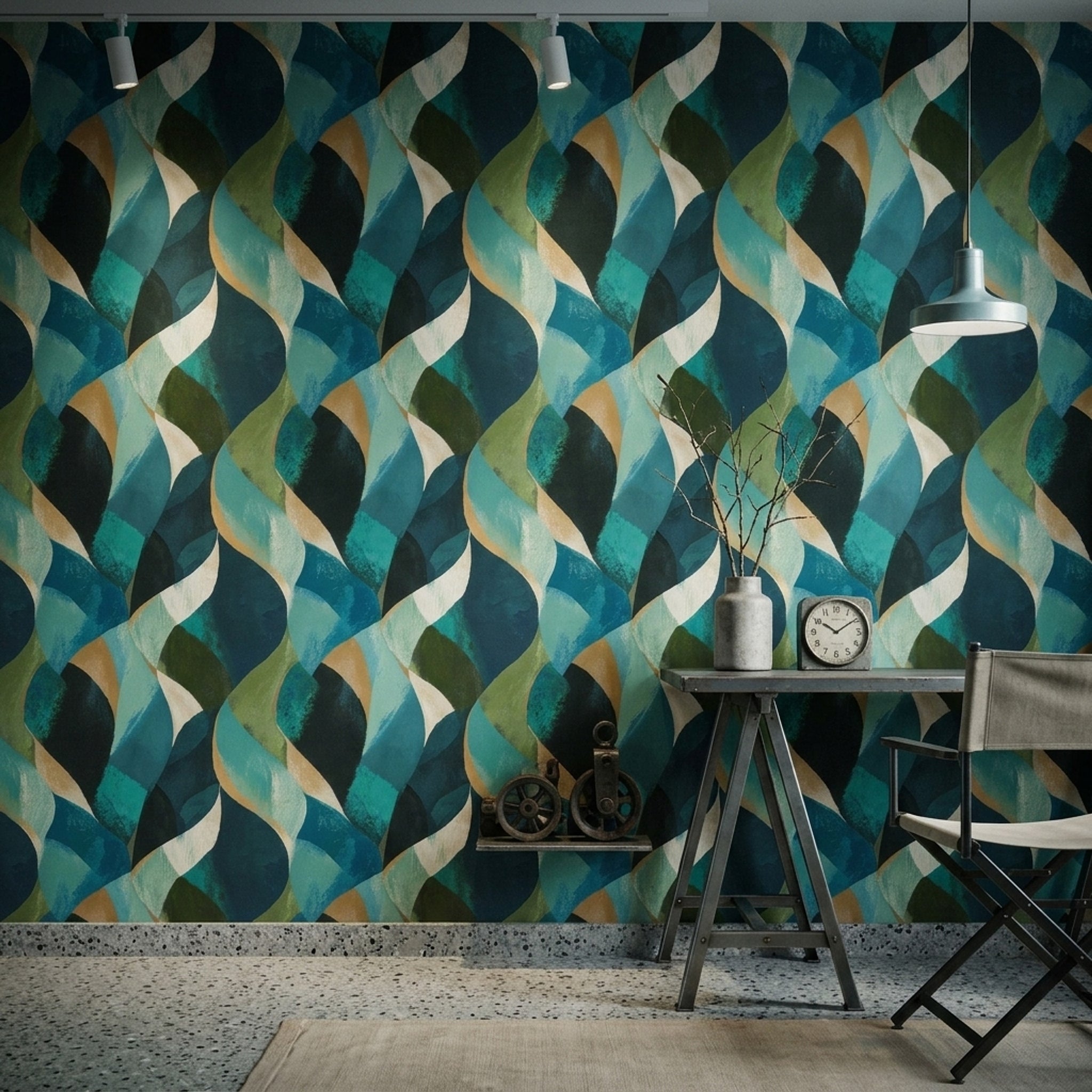 Mid Century Modern Wallpaper Modern Removable Contemporary Wall Double Roll
