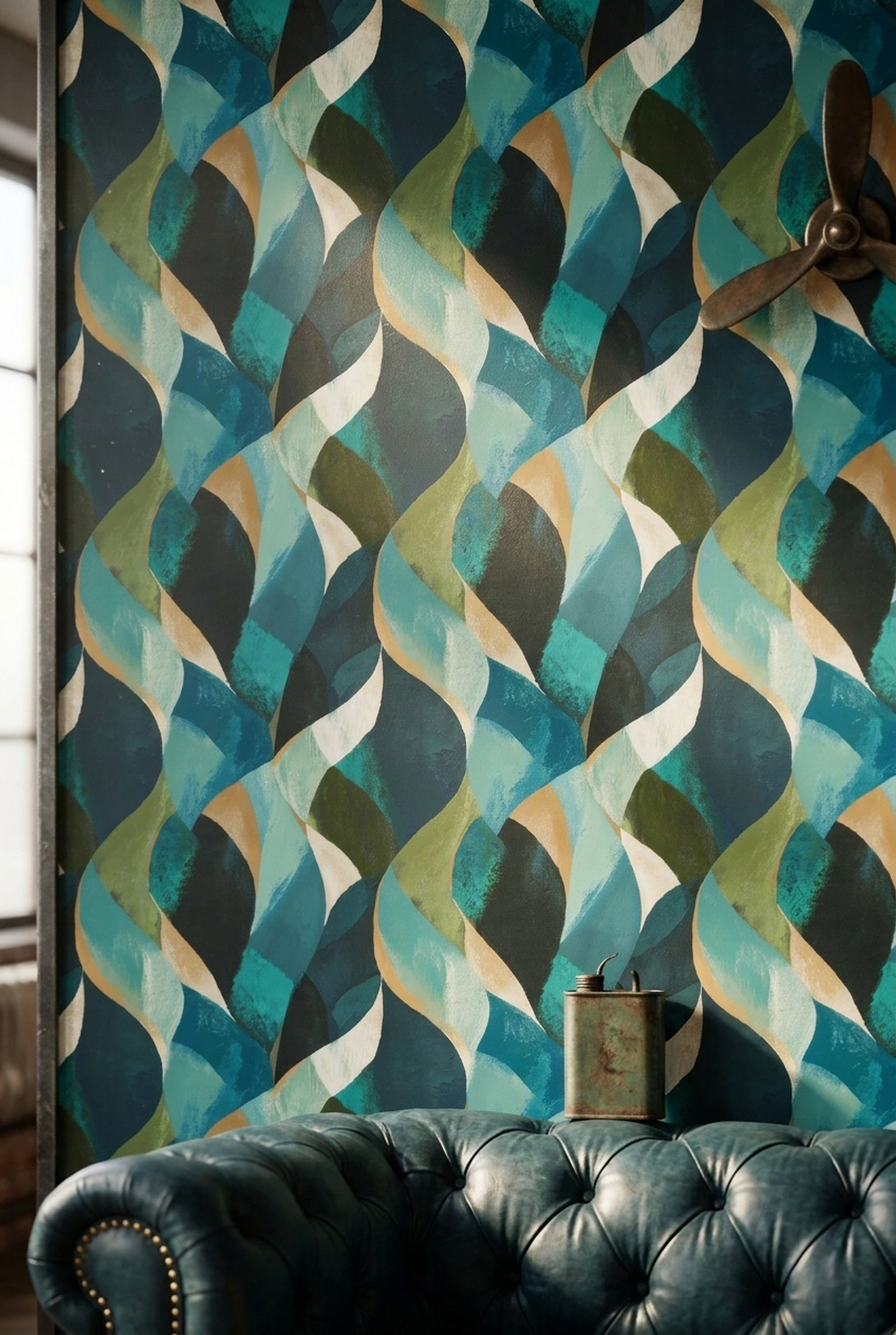 Mid Century Modern Wallpaper Modern Removable Contemporary Wall Double Roll