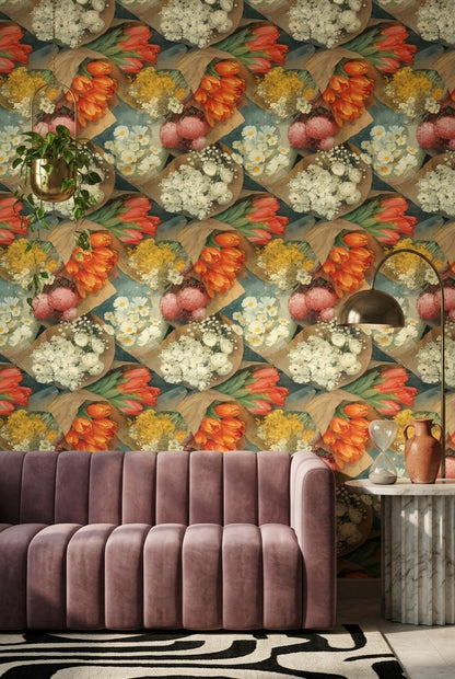 Muted Green Wallpaper Soft Botanical Removable Watercolor Wall Double Roll