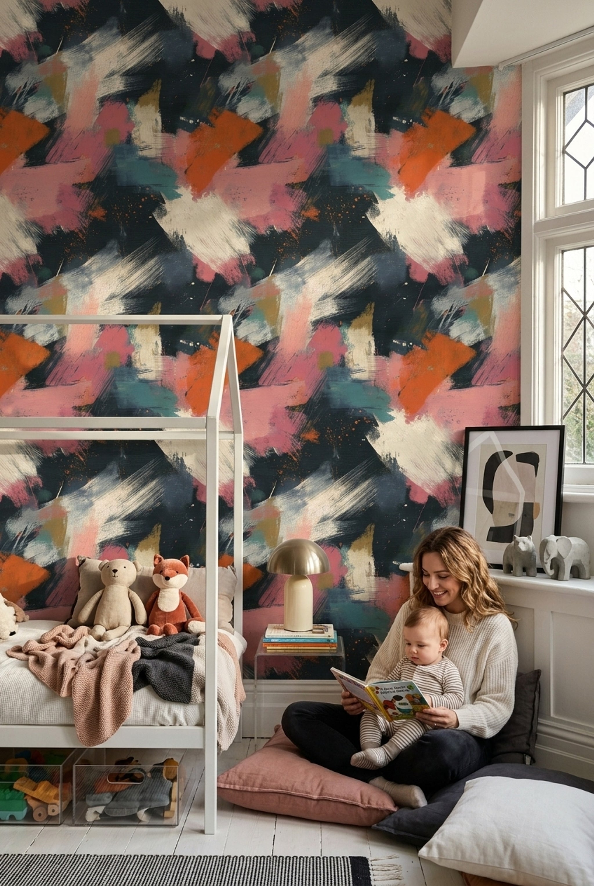 Abstract Wallpaper Dark Black Background Decorative Mural