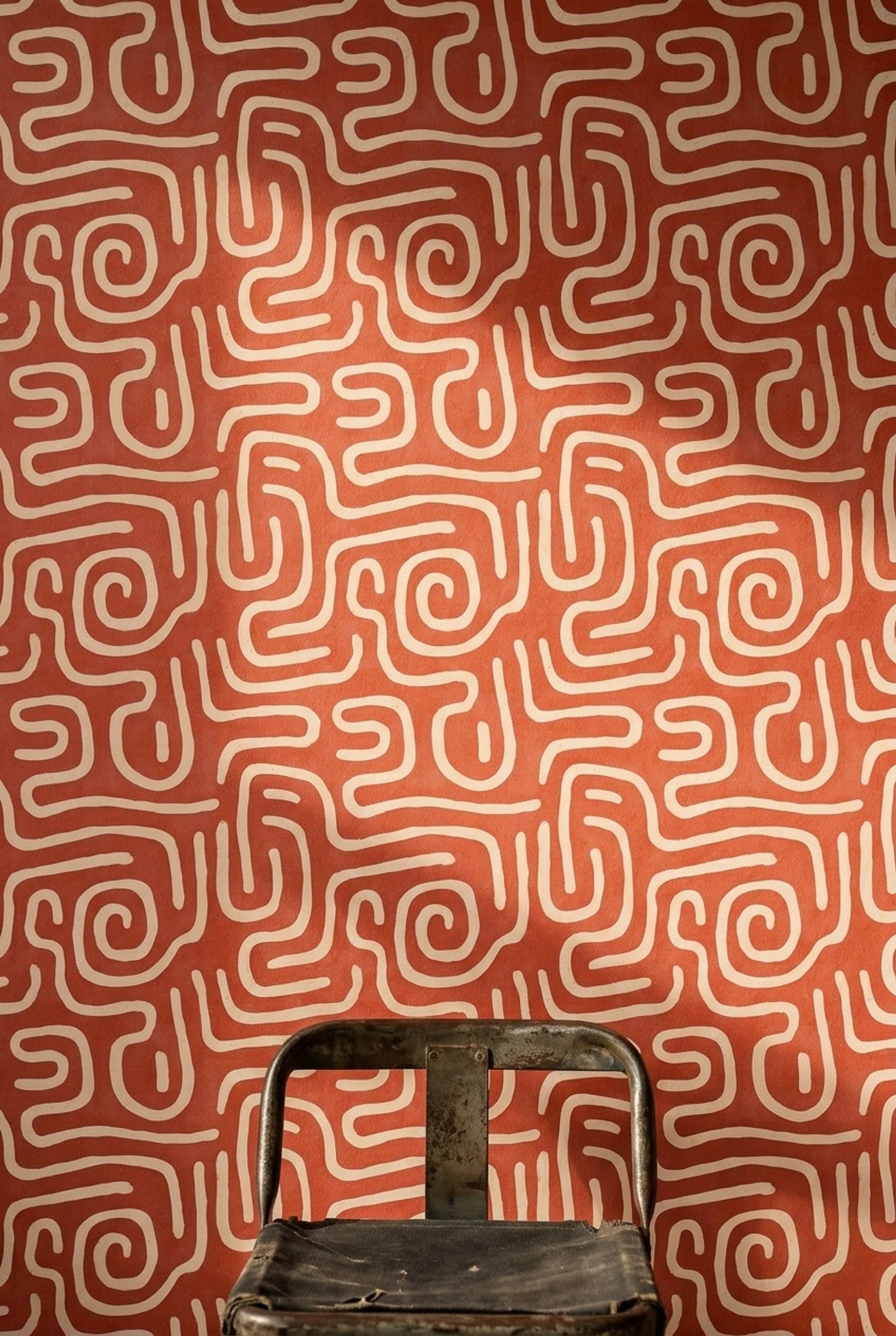 Mid Century Modern Wallpaper Retro Removable Abstract Wall Double Roll