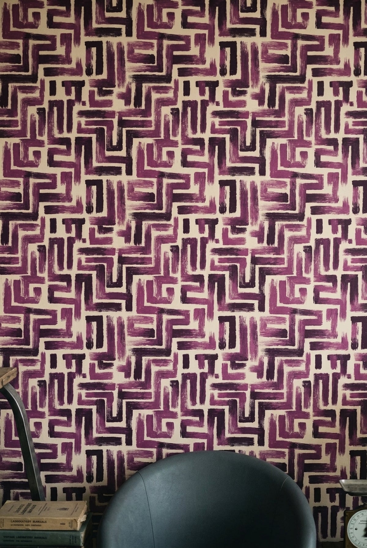 Abstract Pattern Wallpaper Geometric Shapes Modern Decorative Mural