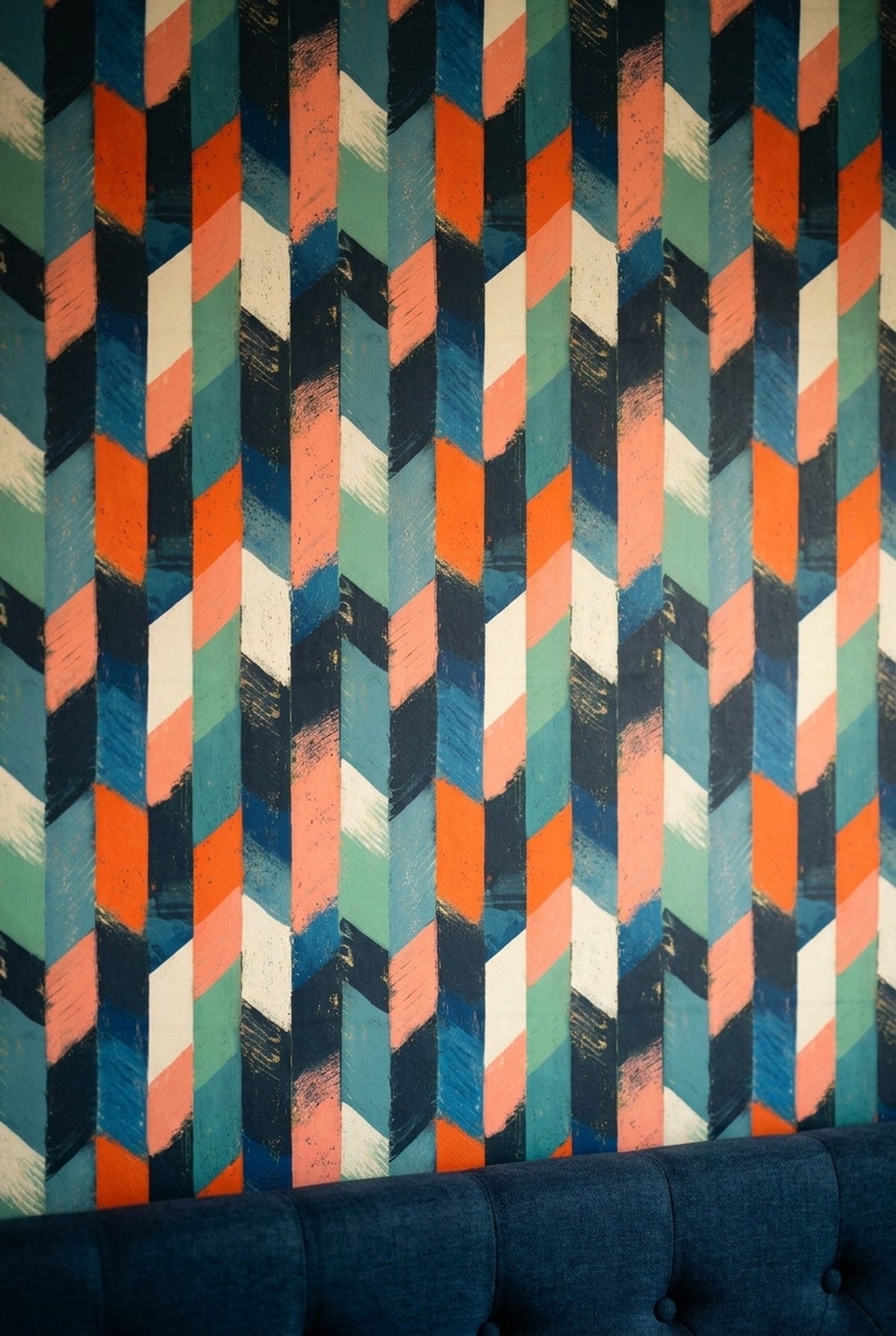 Mid Century Modern Wallpaper Geometric Abstract Removable Wall Decor