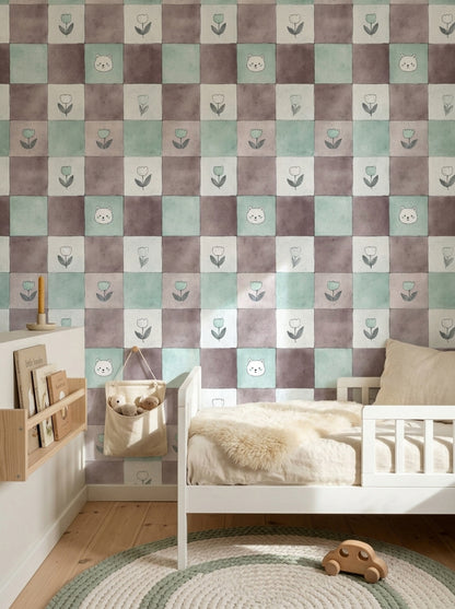 Watercolor Texture Wallpaper Painted Paper Removable Nursery Wall Double Roll