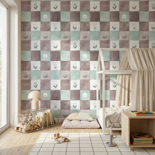 Watercolor Texture Wallpaper Painted Paper Removable Nursery Wall Double Roll
