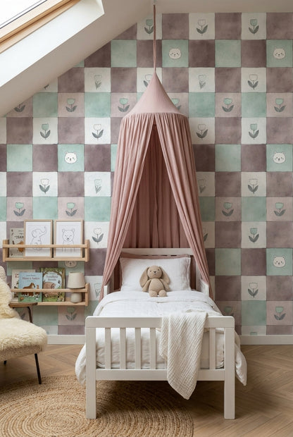 Watercolor Texture Wallpaper Painted Paper Removable Nursery Wall Double Roll