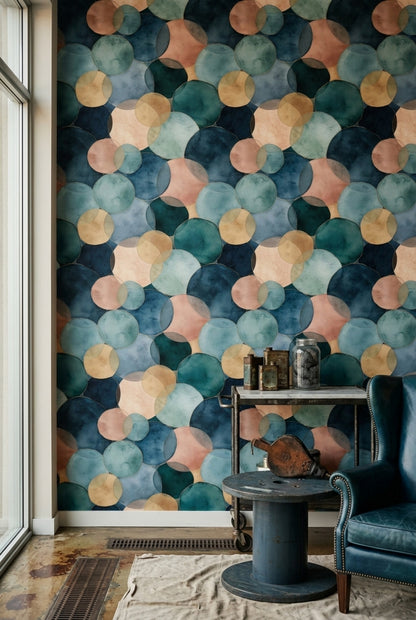 Watercolor Texture Wallpaper Modern Abstract Decorative Mural