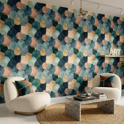 Watercolor Texture Wallpaper Modern Abstract Decorative Mural