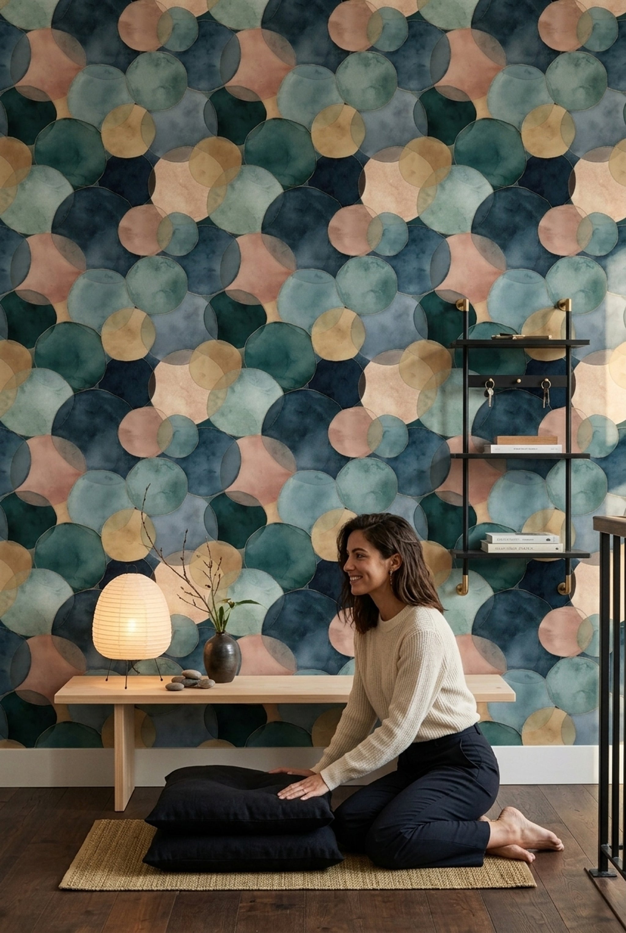 Watercolor Texture Wallpaper Modern Abstract Decorative Mural