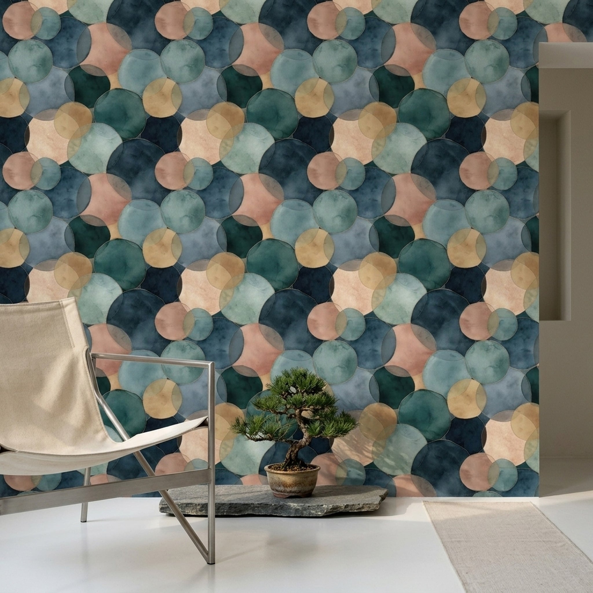 Watercolor Texture Wallpaper Modern Abstract Decorative Mural
