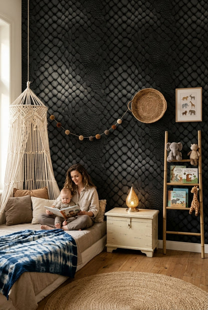 Reptile Scales Wallpaper Snake Skin Removable Textured Wall Double Roll