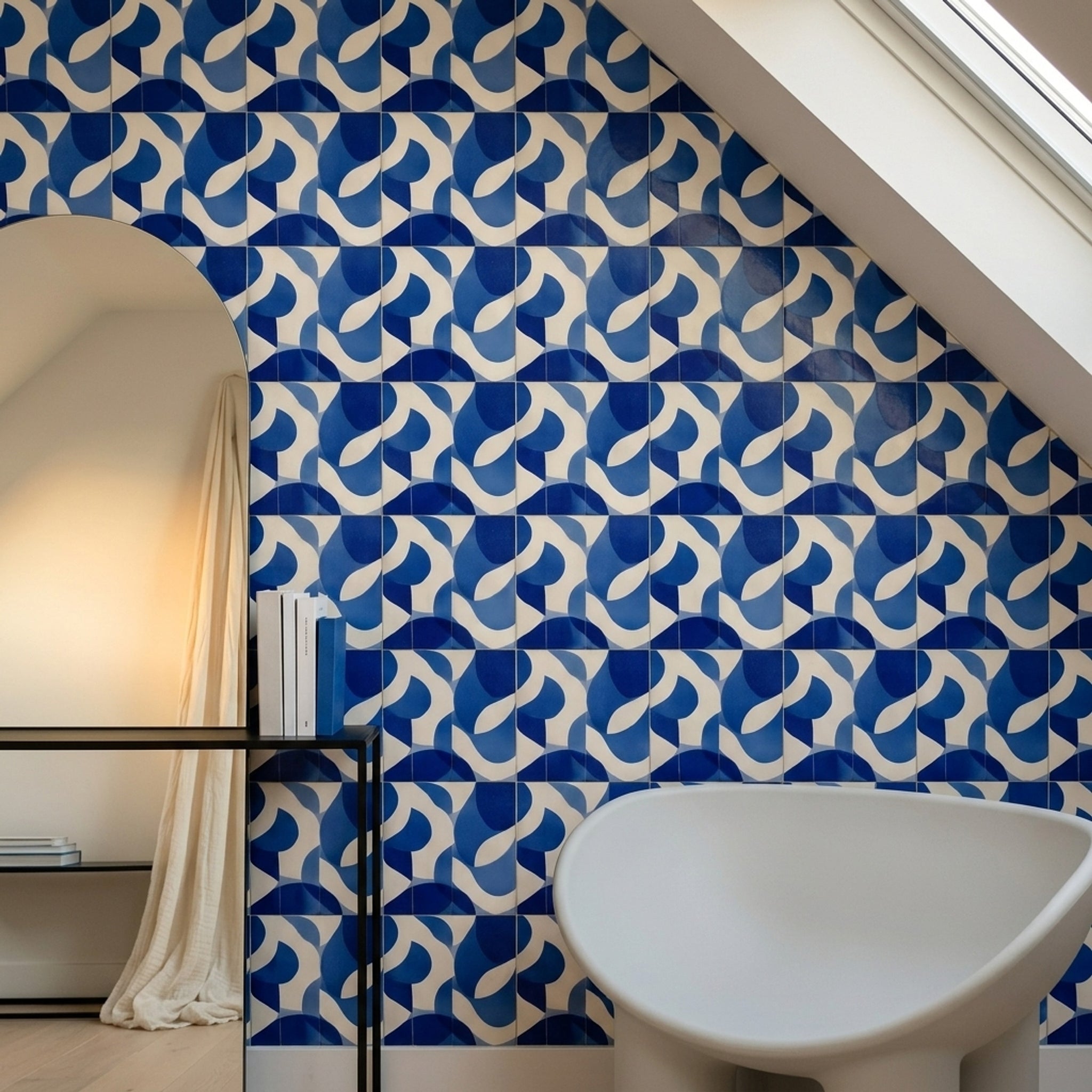 Mid Century Modern Wallpaper Retro Geometric Removable Wall Decor