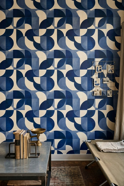 Mid Century Modern Wallpaper Geometric Minimalist Decorative Mural