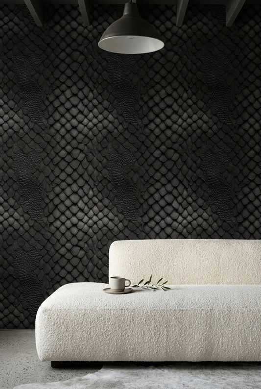 Reptile Scales Wallpaper Snake Skin Removable Textured Wall Double Roll