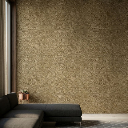 Topographic Map Wallpaper Contour Lines Terrain Removable Wall Decor