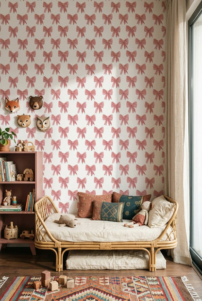 White Background Wallpaper Minimal Romantic Decorative Mural