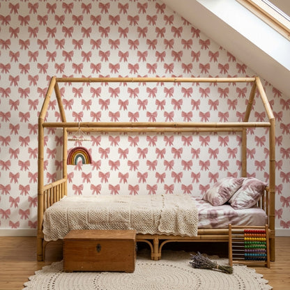 White Background Wallpaper Minimal Romantic Decorative Mural