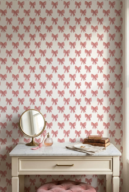 White Background Wallpaper Minimal Romantic Decorative Mural