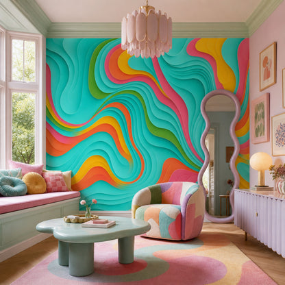 Mid Century Modern Wallpaper Retro Modern Wall Mural