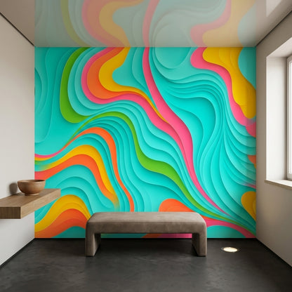 Mid Century Modern Wallpaper Retro Modern Wall Mural