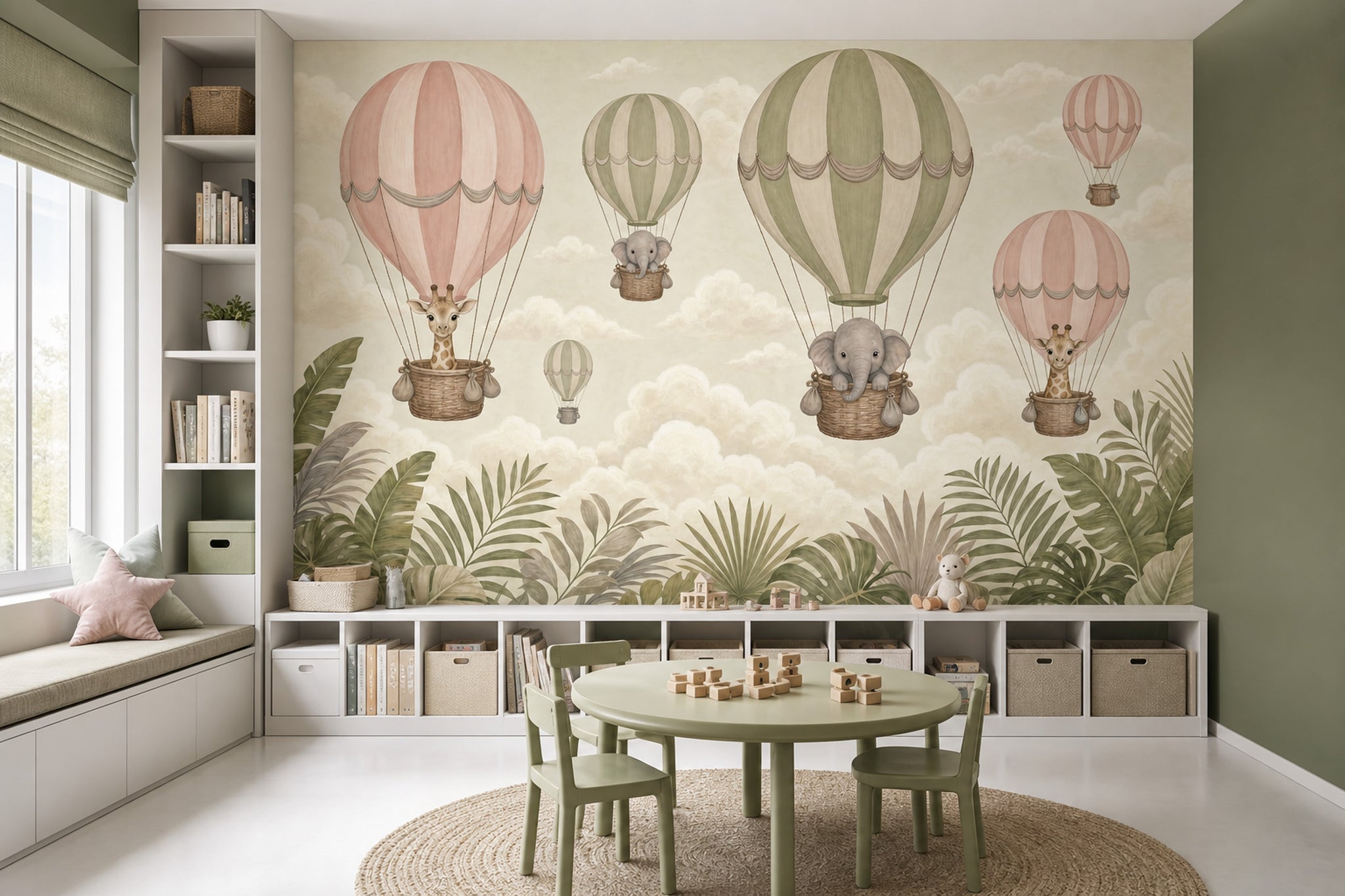Cloudy Sky Wallpaper Overcast Removable Misty Wall Decor