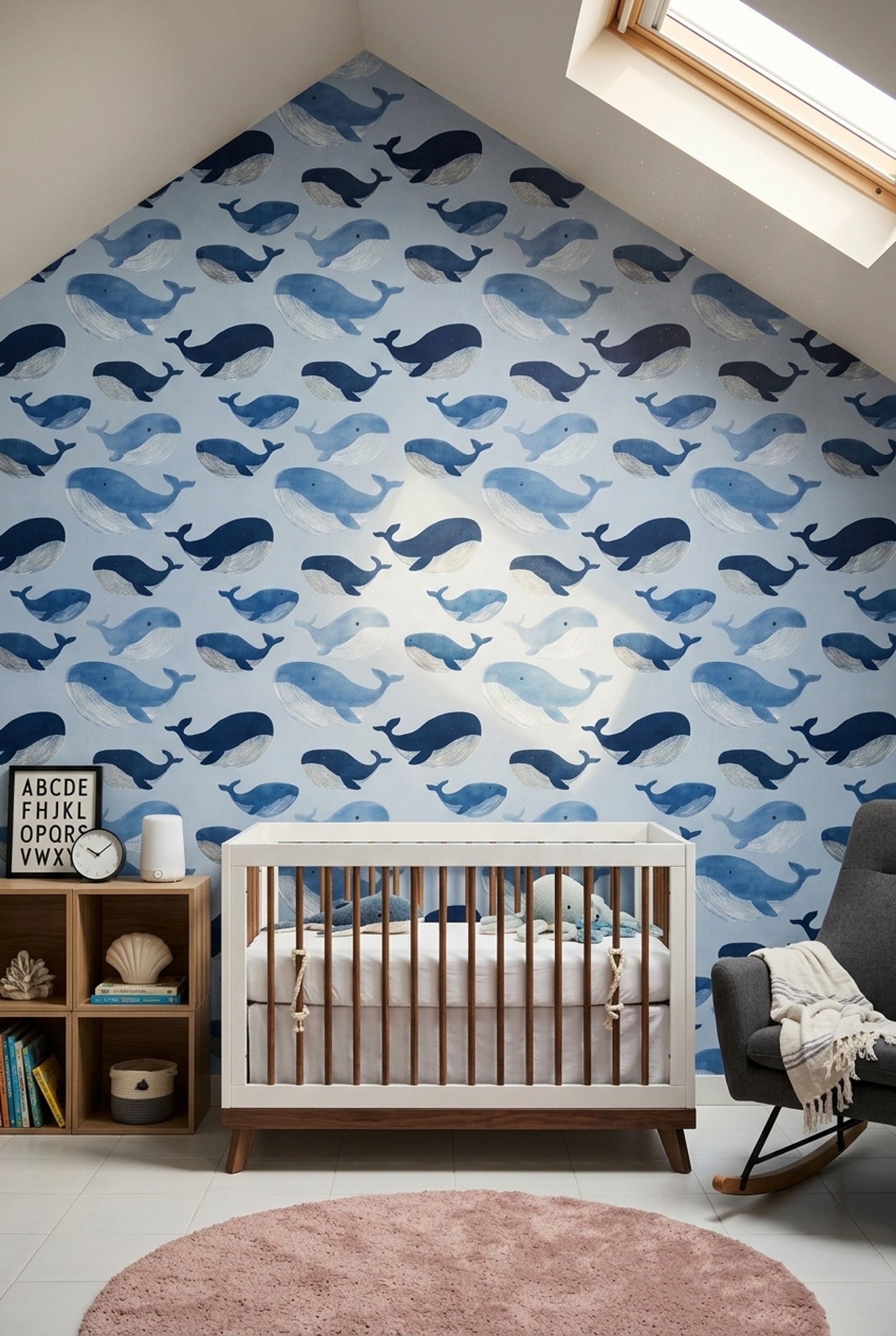 Whales Wallpaper Ocean Removable Coastal Wall Double Roll