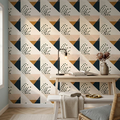 Terrazzo Texture Wallpaper Mid Century Modern Decorative Mural