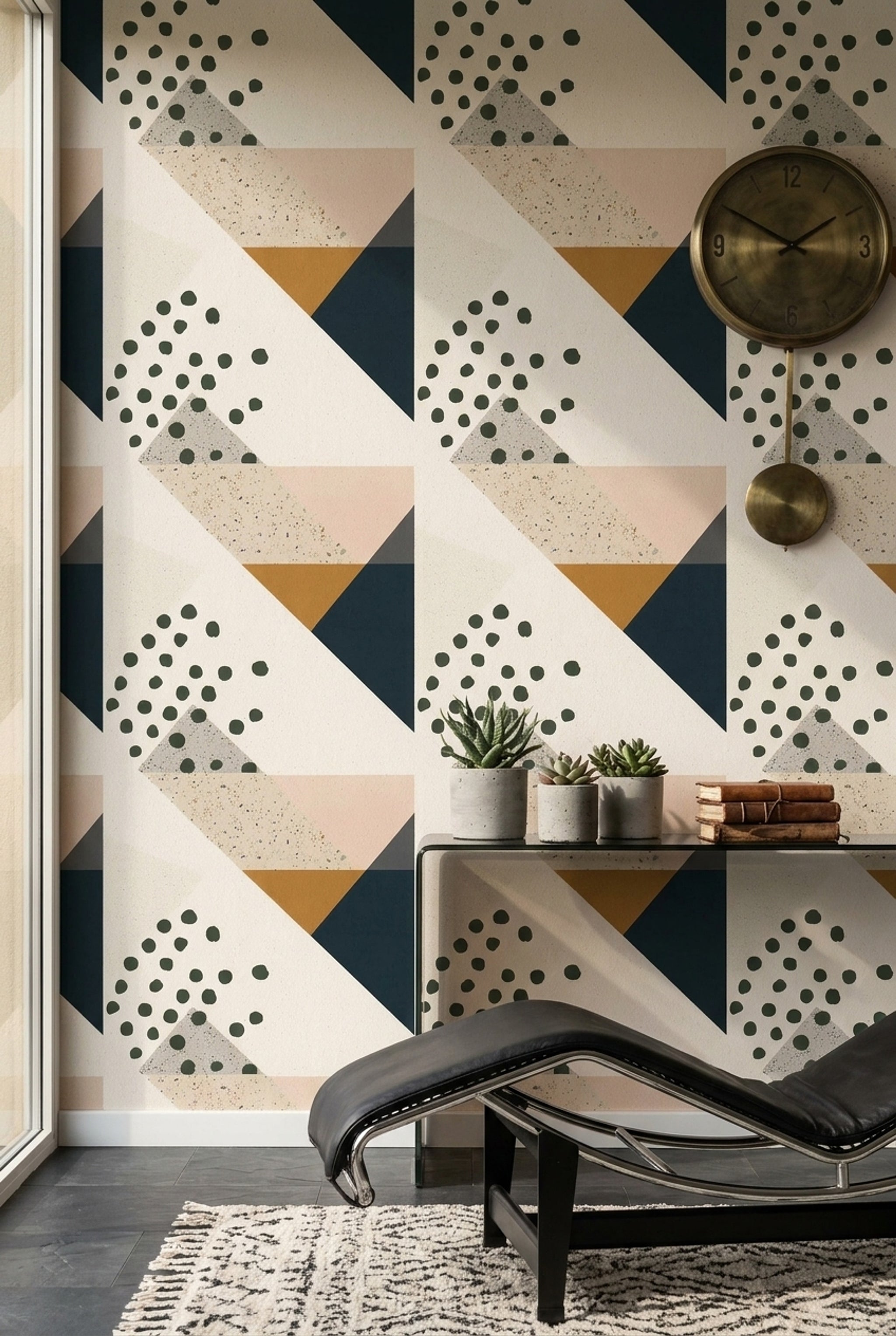 Terrazzo Texture Wallpaper Mid Century Modern Decorative Mural